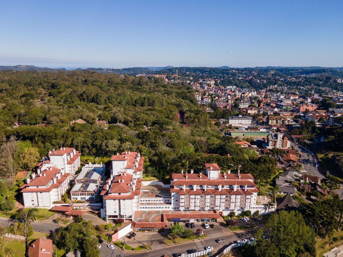 Apto No Centro De Gramado Com Piscina Termica Экстерьер фото