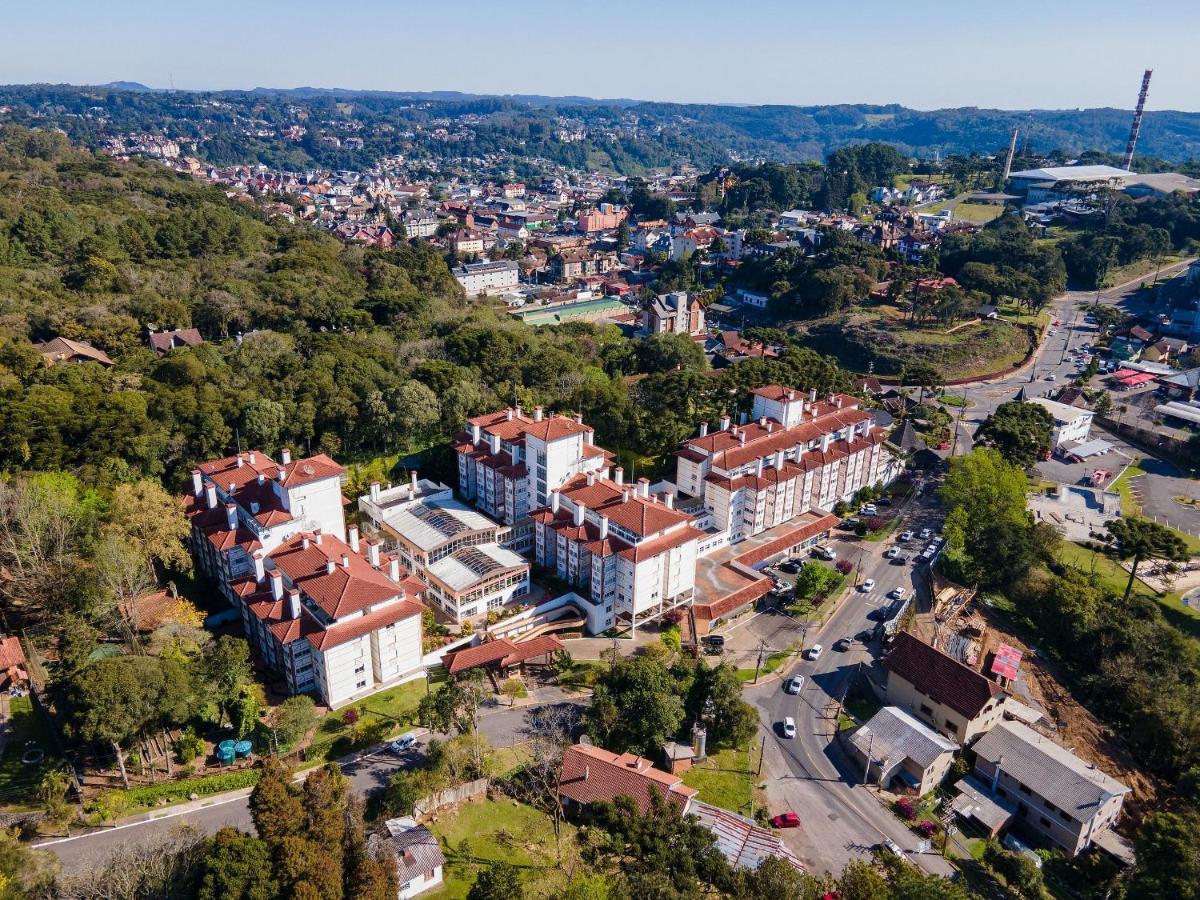 Apto No Centro De Gramado Com Piscina Termica Экстерьер фото